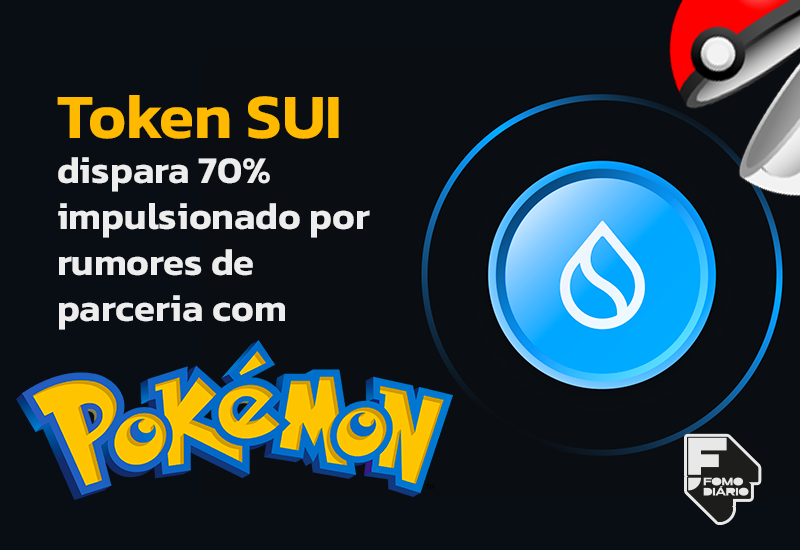 Token SUI dispara 70% impulsionado por rumores de parceria com Pokémon