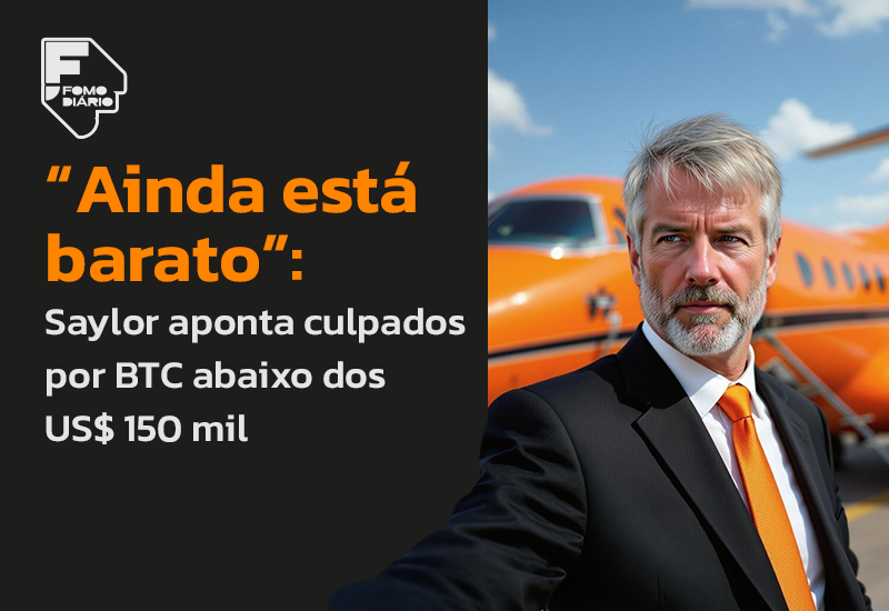 “Ainda está barato”: Saylor aponta culpados por BTC abaixo dos US$ 150 mil