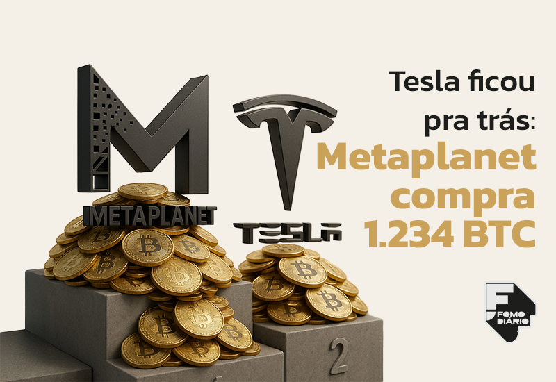 Tesla ficou pra trás: Metaplanet compra 1.234 BTC