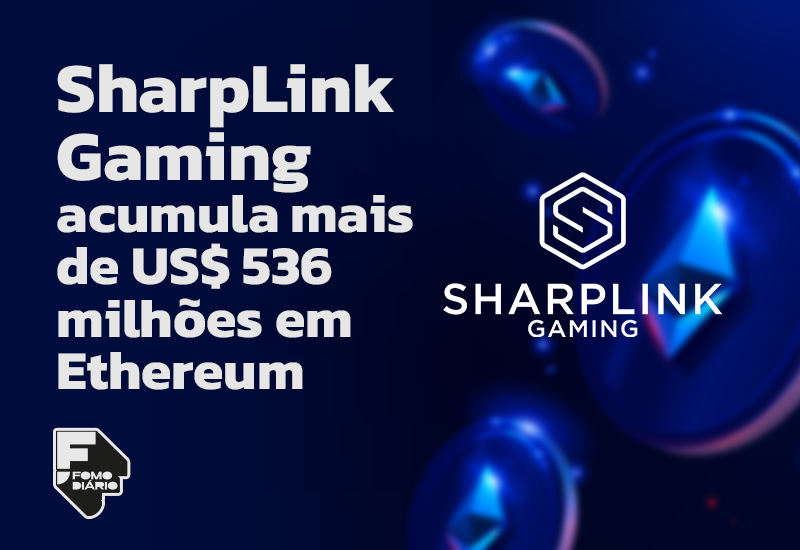SharpLink Gaming acumula mais de US$ 536 milhões em Ethereum