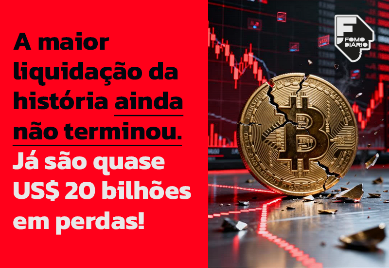A maior liquidação da história ainda não terminou. Já são quase US$ 20 bilhões em perdas!