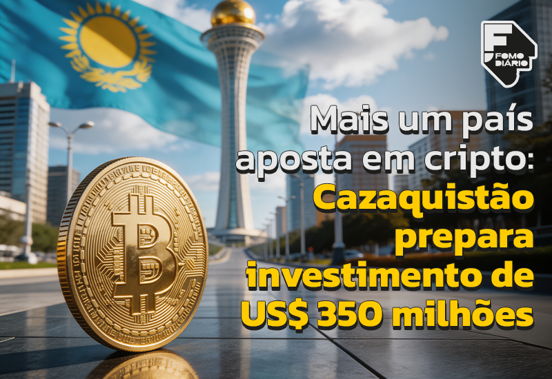 Mais um país aposta em cripto: Cazaquistão prepara investimento de US$ 350 milhões