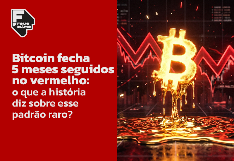 Bitcoin fecha 5 meses seguidos no vermelho: o que a história diz sobre esse padrão raro?