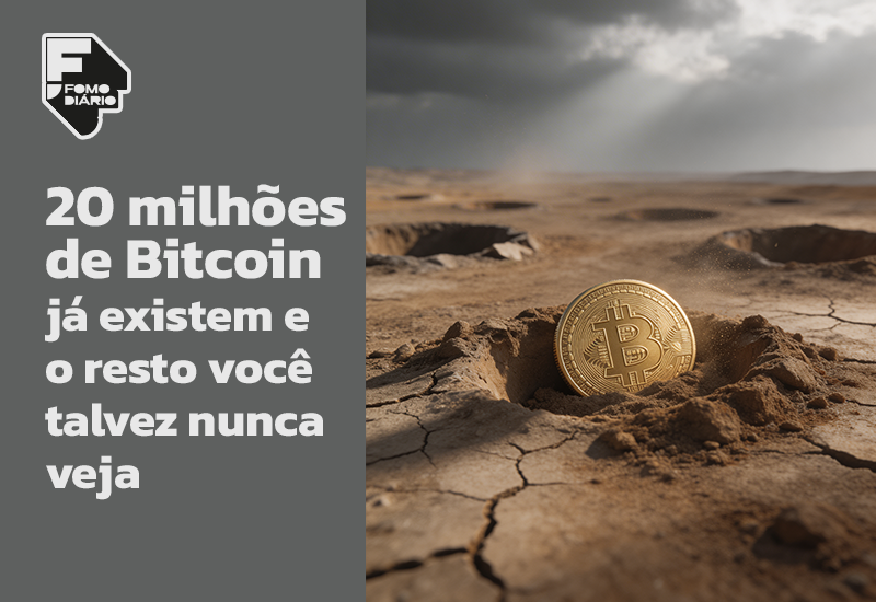 20 milhões de Bitcoins já existem e o resto você talvez nunca veja